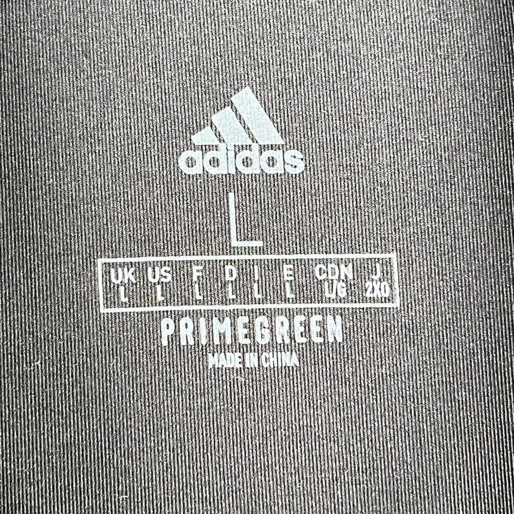 Adidas Primegreen Golf Polo Shirt Black Short Sleeve L Mens Country Club Logo‎